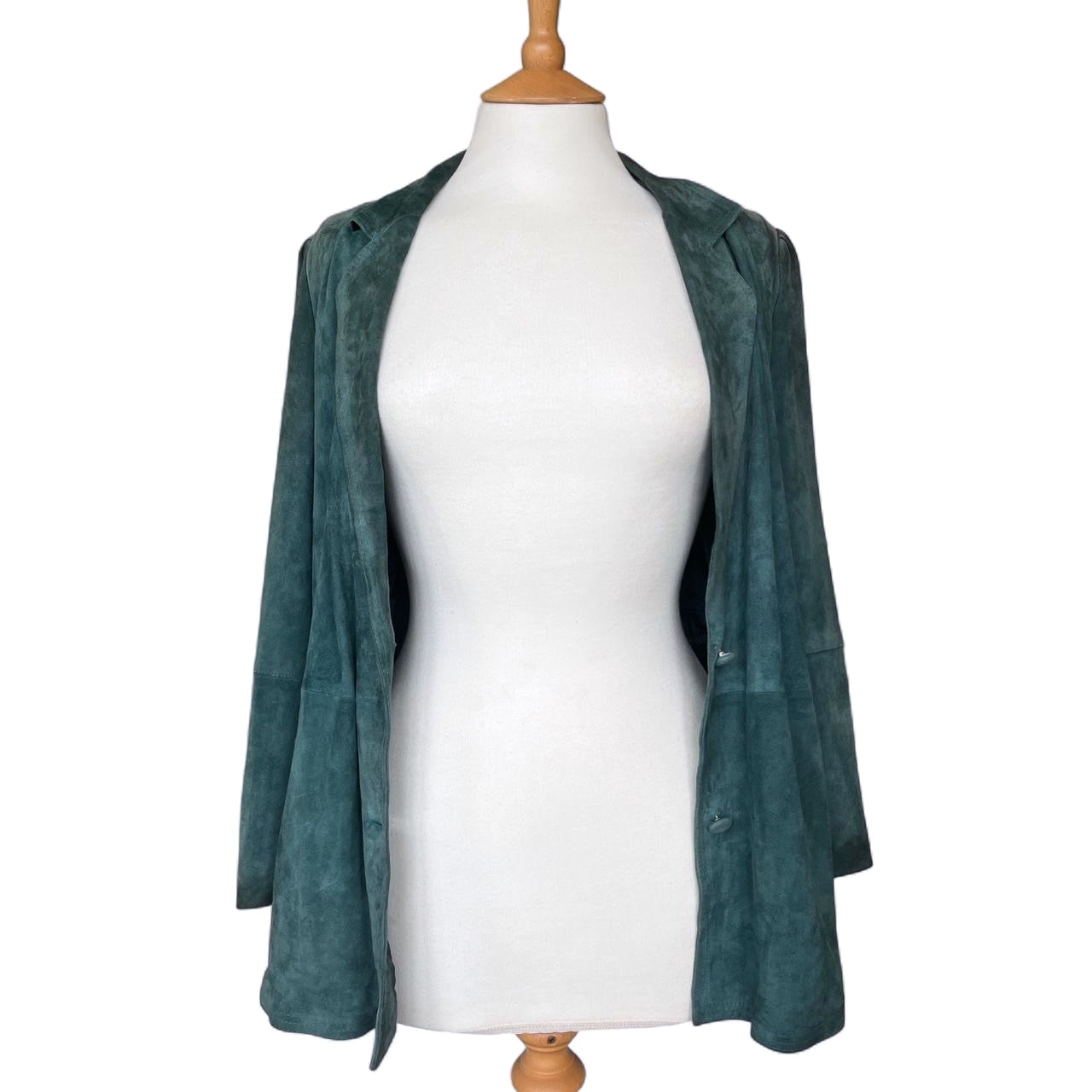 Teal Green Suede Vintage Jacket