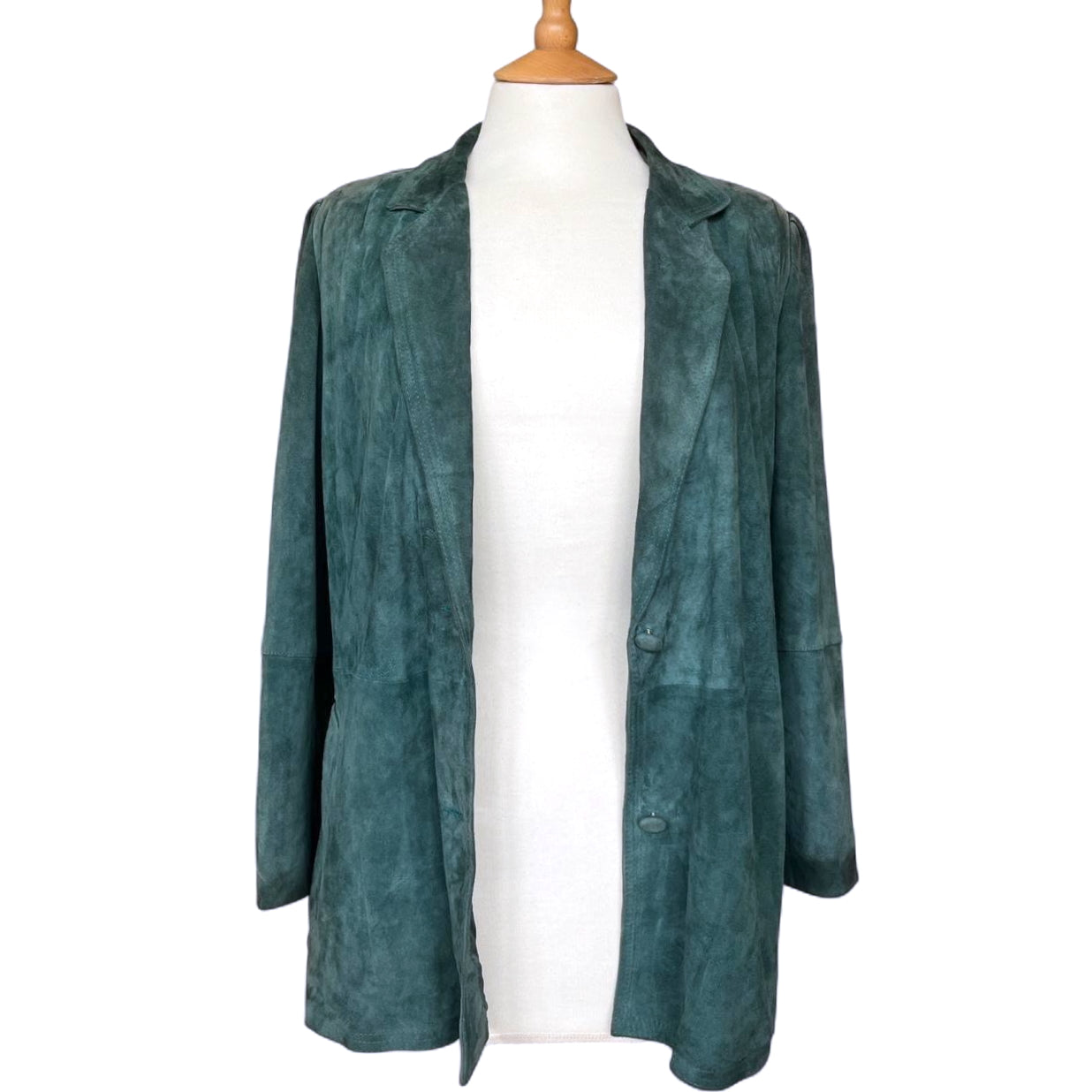 Teal Green Suede Vintage Jacket