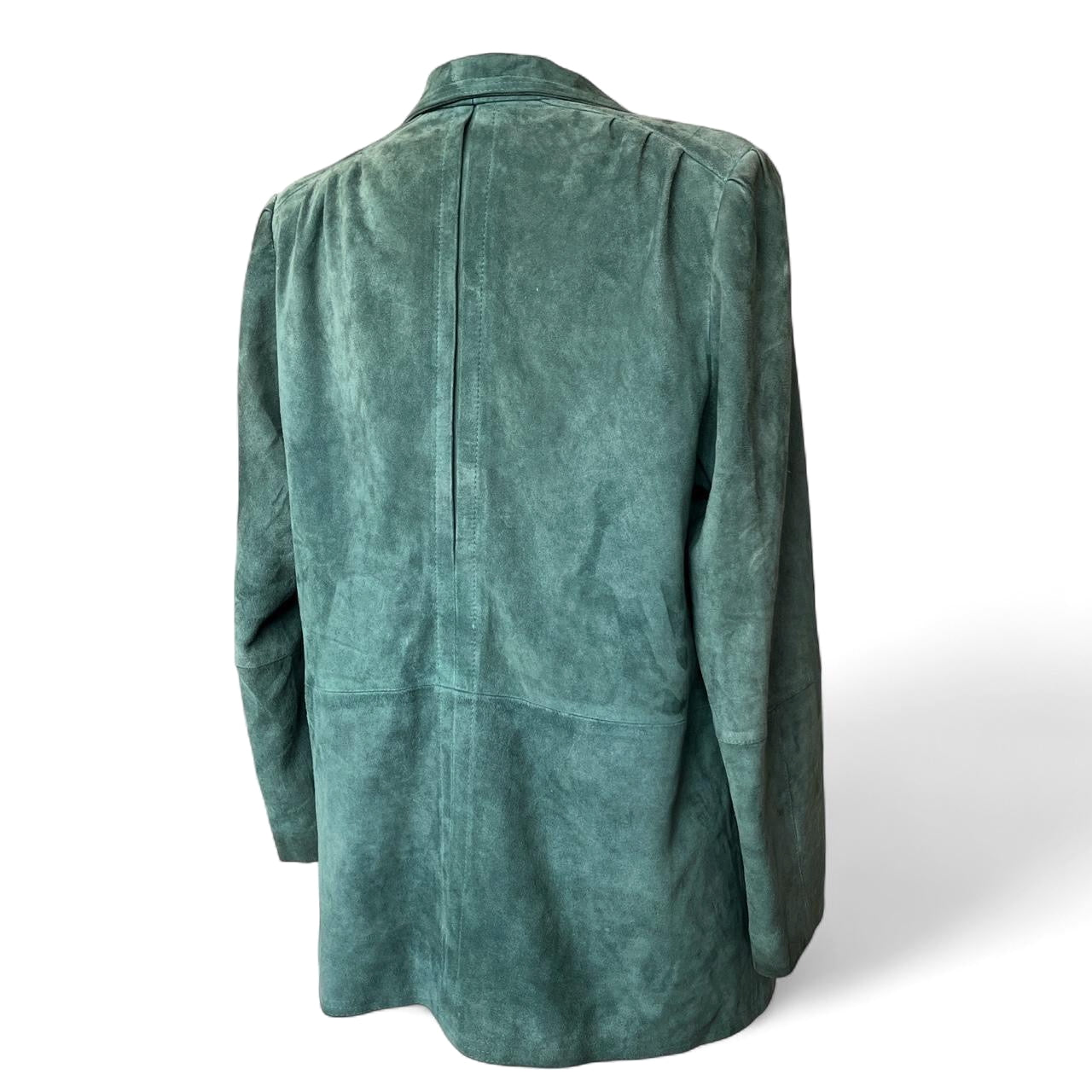 Teal Green Suede Vintage Jacket