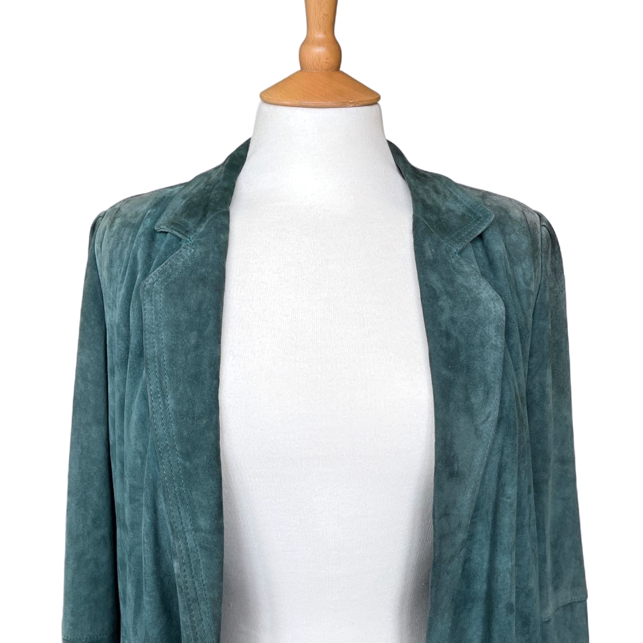 Teal Green Suede Vintage Jacket